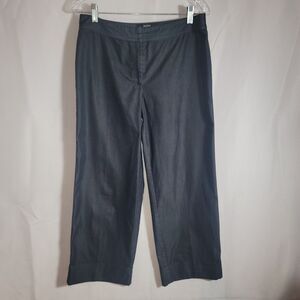 Body by Victoria The Bridget Fit Crop Womens Trouser Pants Wide Leg Cuff Size 10